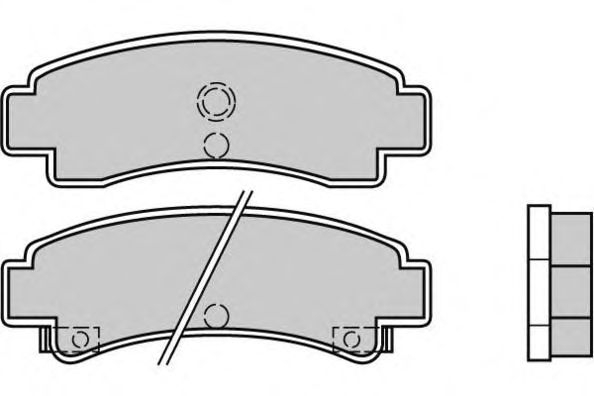 Комплект тормозных колодок, дисковый тормоз 12-0442