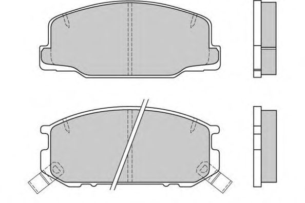 Комплект тормозных колодок, дисковый тормоз 12-0537