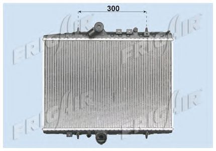 Radiator, engine cooling 0103.3080