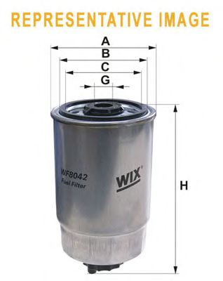 Filtro combustible WF8042