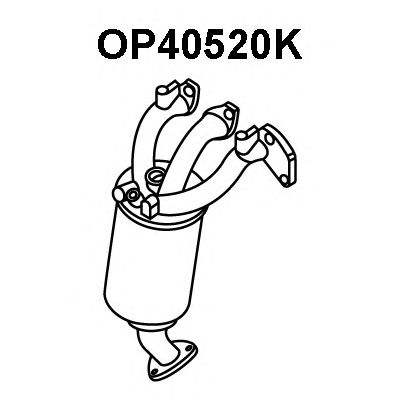 Catalizador codo admisión OP40520K
