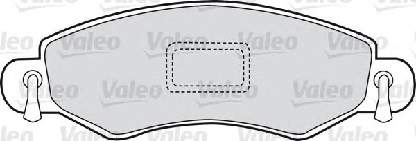 Комплект тормозных колодок, дисковый тормоз 598477