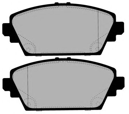Комплект тормозных колодок, дисковый тормоз PA1379