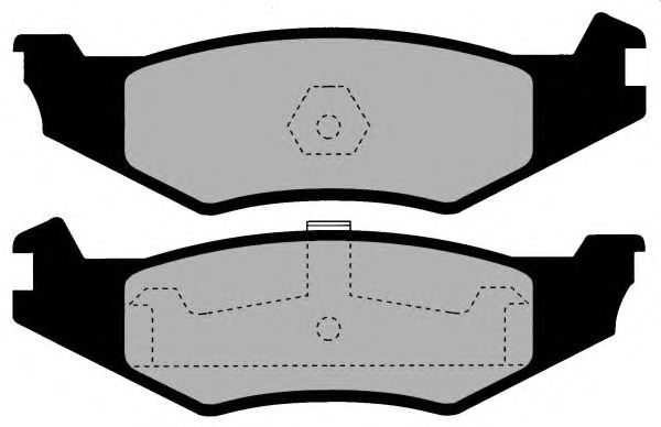 Комплект тормозных колодок, дисковый тормоз PA1444