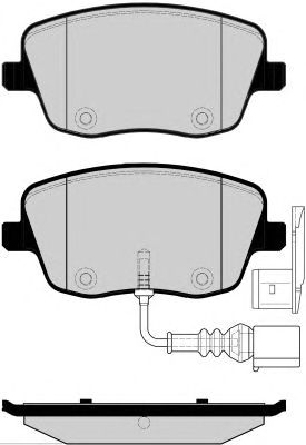 Комплект тормозных колодок, дисковый тормоз PA1499