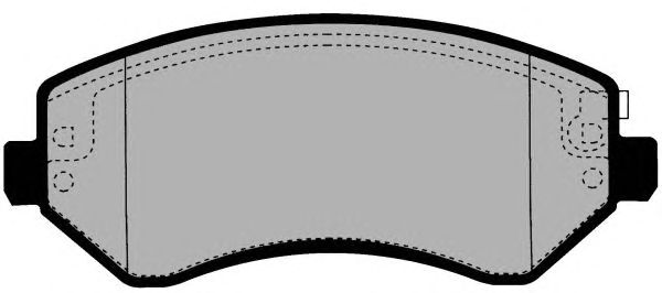 Комплект тормозных колодок, дисковый тормоз PA1508