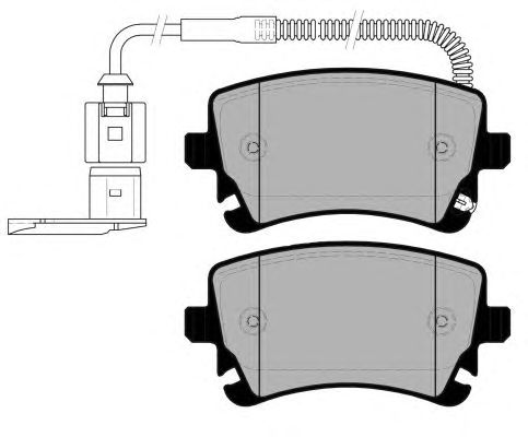 Комплект тормозных колодок, дисковый тормоз PA1571