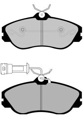 Комплект тормозных колодок, дисковый тормоз PA506