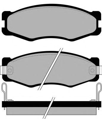 Комплект тормозных колодок, дисковый тормоз PA601