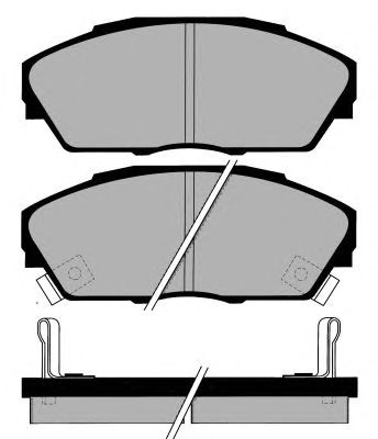 Комплект тормозных колодок, дисковый тормоз PA737