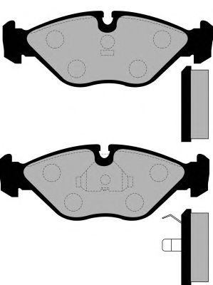 Комплект тормозных колодок, дисковый тормоз PA818