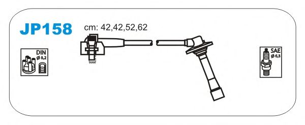 Комплект проводов зажигания JP158
