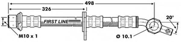 Tubo flexible de frenos FBH6856