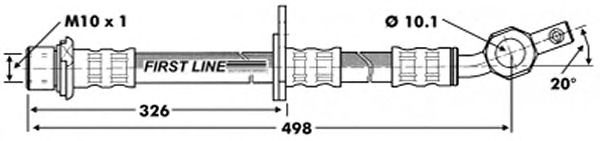 Tubo flexible de frenos FBH6857