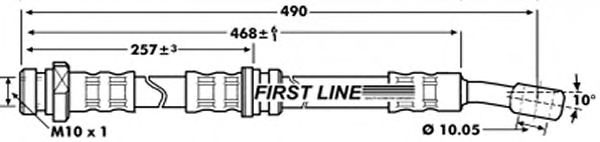 Tubo flexible de frenos FBH7007