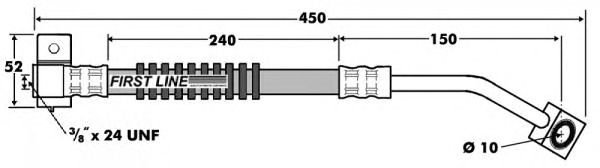 Tubo flexible de frenos FBH7411