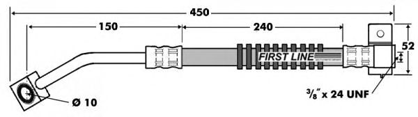 Tubo flexible de frenos FBH7412