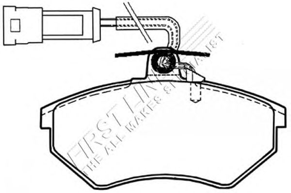 Комплект тормозных колодок, дисковый тормоз FBP1225
