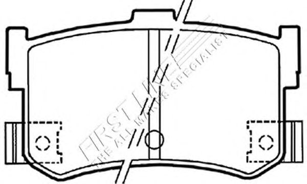 Комплект тормозных колодок, дисковый тормоз FBP3028