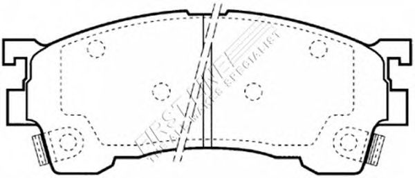 Комплект тормозных колодок, дисковый тормоз FBP3219