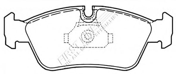Комплект тормозных колодок, дисковый тормоз FBP3252