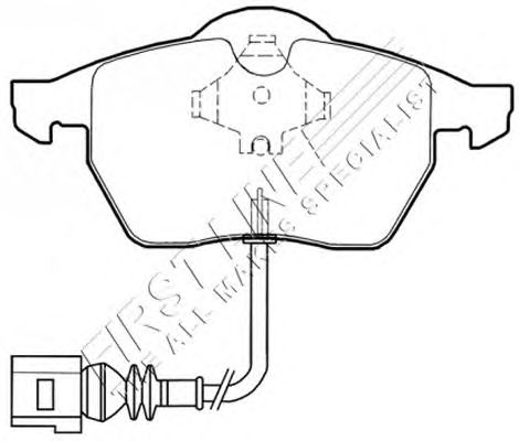 Kit de plaquettes de frein, frein à disque FBP3363