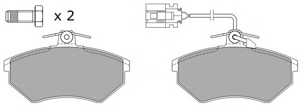 Kit de plaquettes de frein, frein à disque FBP-0953-01