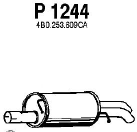 Глушитель выхлопных газов конечный P1244