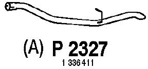 Труба выхлопного газа P2327