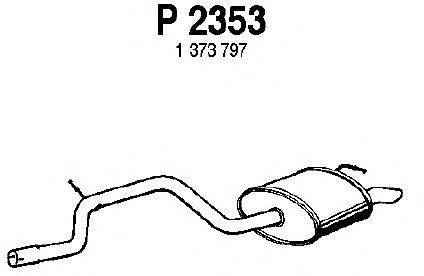 Silenciador posterior P2353