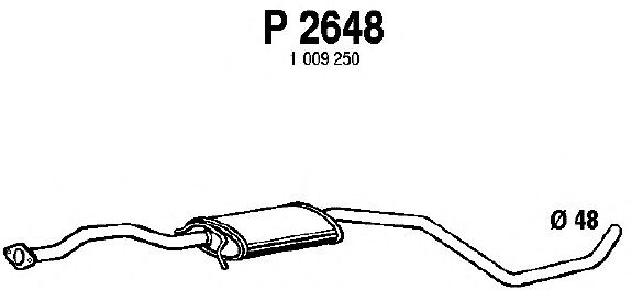 silenciador del medio P2648