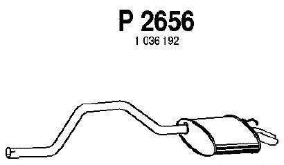 Глушитель выхлопных газов конечный P2656