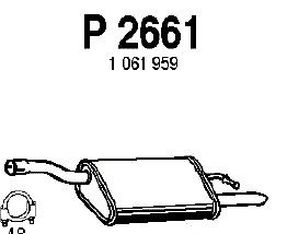 Глушитель выхлопных газов конечный P2661