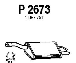 Silenciador posterior P2673