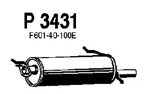 Глушитель выхлопных газов конечный P3431