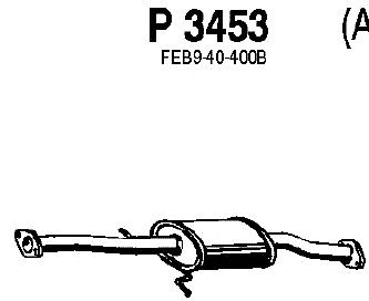 Средний глушитель выхлопных газов P3453