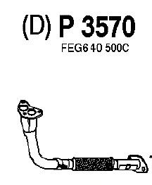 Труба выхлопного газа P3570