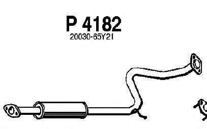 Средний глушитель выхлопных газов P4182