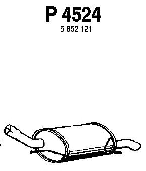Silenciador posterior P4524