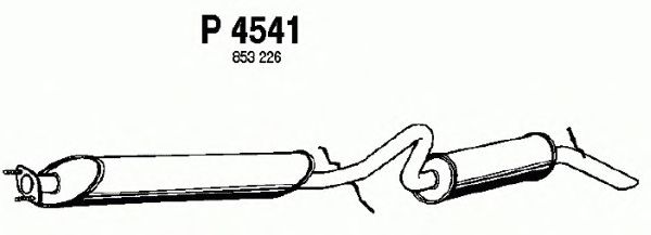 Глушитель выхлопных газов конечный P4541