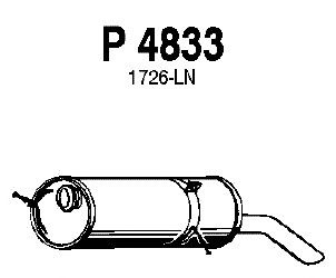 Глушитель выхлопных газов конечный P4833