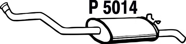 Глушитель выхлопных газов конечный P5014