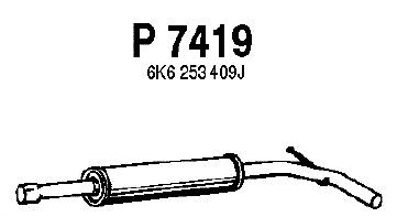 silenciador del medio P7419