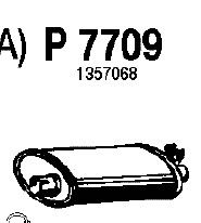 Глушитель выхлопных газов конечный P7709