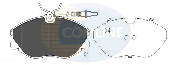 Kit de plaquettes de frein, frein à disque CBP11129