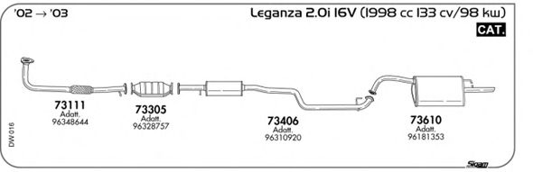 Exhaust System DW016