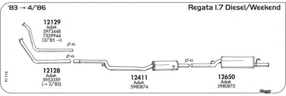 Exhaust System FI114