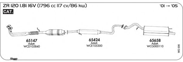 Exhaust System MG006