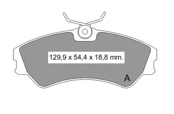 Brake Pad Set, disc brake 835550