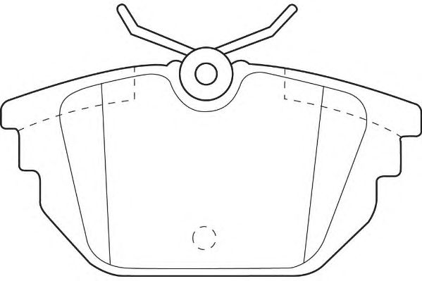 Комплект тормозных колодок, дисковый тормоз WBP23177A